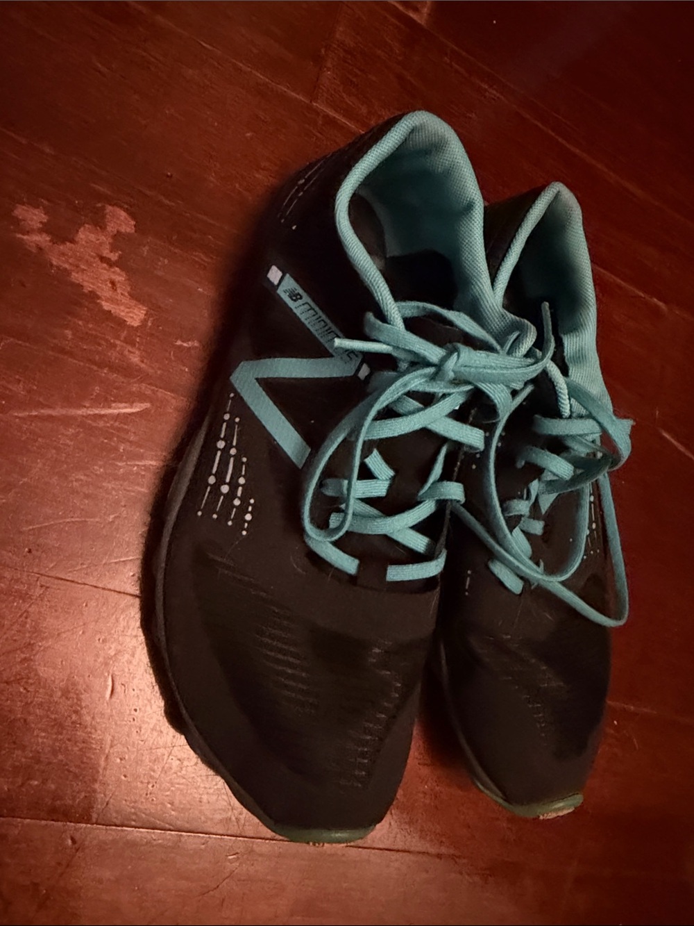 New Balance Minimus trail running shoes.